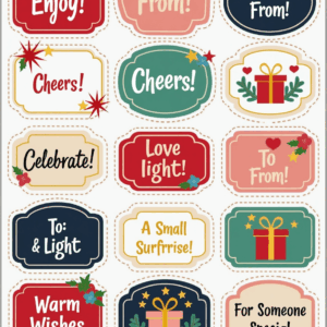 Labels & Tags - Stickers Sheet v4